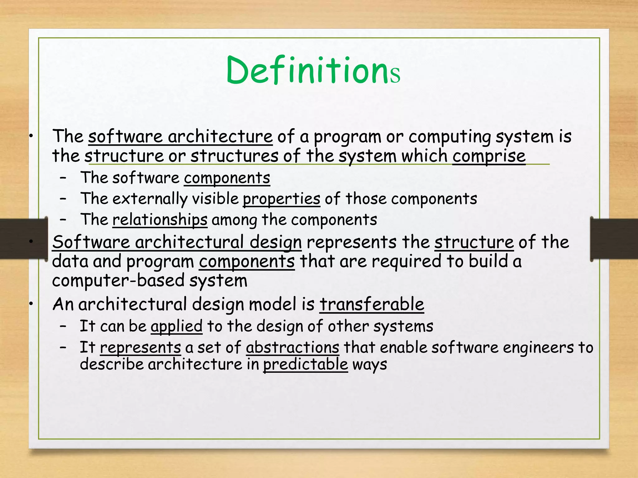 Software Architecture Design Ppt Ppt Software Architecture Design Ppt Ppt