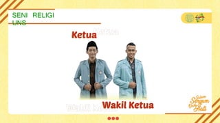 SENI RELIGI
UNS
 