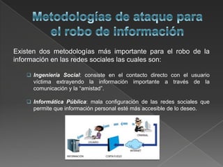 Ppt seguridad en las redes sociales | PPTX