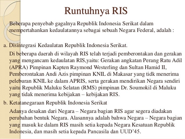 Perubahan Bentuk Nkri Menjadi Ris Amat