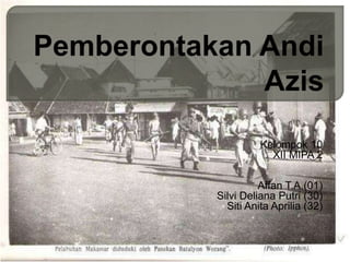 Kelompok 10
XII MIPA 2
Affan T.A.(01)
Silvi Deliana Putri (30)
Siti Anita Aprilia (32)
 