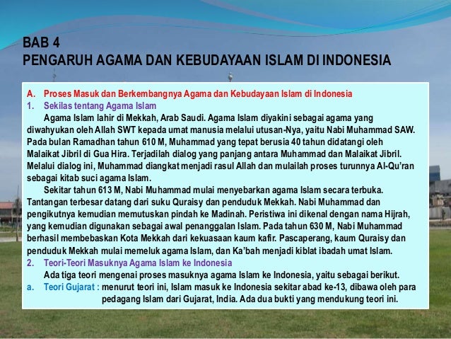 Masuk dan berkembangnya islam di indonesia