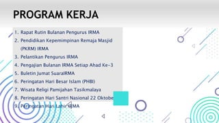 Pelantikan Pengurus IRMA di Lingkungan Dinas Pendidikan Jawa
Barat
KCD Wilayah I Kabupaten Bogor
 