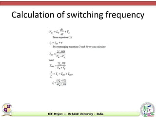 Calculation of switching frequency
 