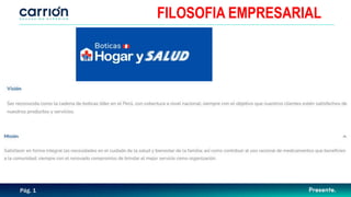 FILOSOFIA EMPRESARIAL
Pág. 1
 