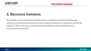 RECURSOS HUMANOS
Pág. 1
 