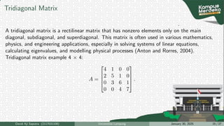 Determining the Inverse of Tridiagonal Matrices Using the Lewis ...