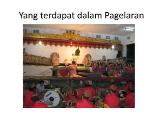 Yang terdapat dalam Pagelaran
 