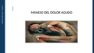 Nombre
del
curso
–
Sesión
1
MANEJO DEL DOLOR AGUDO
 