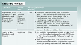 Frc Values Comprehensive Study on Behaviour of Steel Fibre Reinforced Concrete in ...