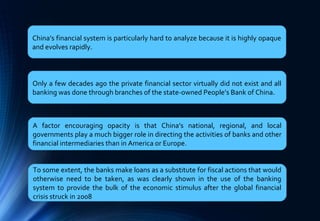 Is the System of Shadow Banking in China a risk for the Chinese ...