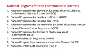PPTS HEALTHCARE pptx NON COMMUNICABLE DISEASES PPTX
