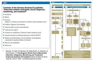 END POINTS
• PRIMARIO: Mortalidad en globo a los 30 dias
• SECUNDARIOS:
   – Exámenes BQ: Lactico, SCr, PCR, SAPS II
   – Clínicos: FC, PA, Tiempo a estabilidad HDNM, Dosis duración DVA,
     TRR, estadia ICU, Dias VM, LVAD, Tx
• SEGURIDAD:
   –   Sangrado GUSTO criteria
   –   PAD complicaciones req Cx Vascular
   –   Sepsis (PCT> 2 ng/ml)
   –   Stroke: CT
 