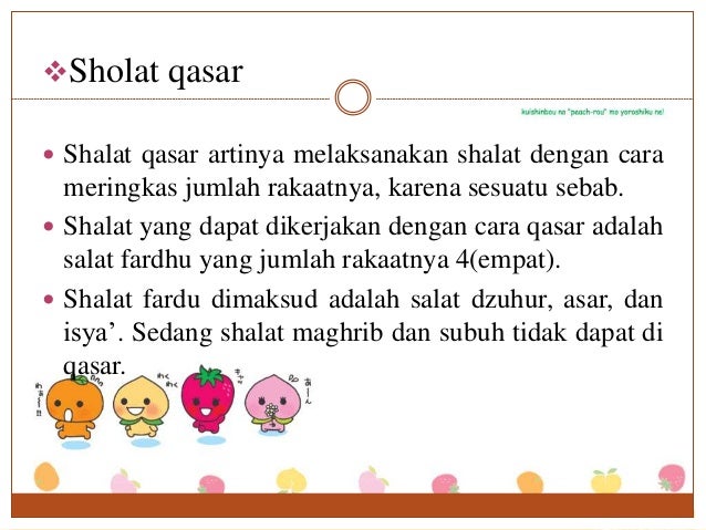 Ppt Sholat Jamak Dan Qosor Pai Kls 1