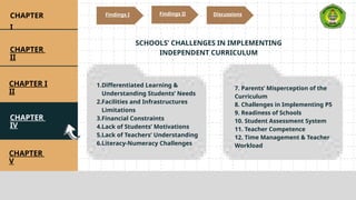 Challenges and Feasibility of Implementing Independent Curriculum in ...