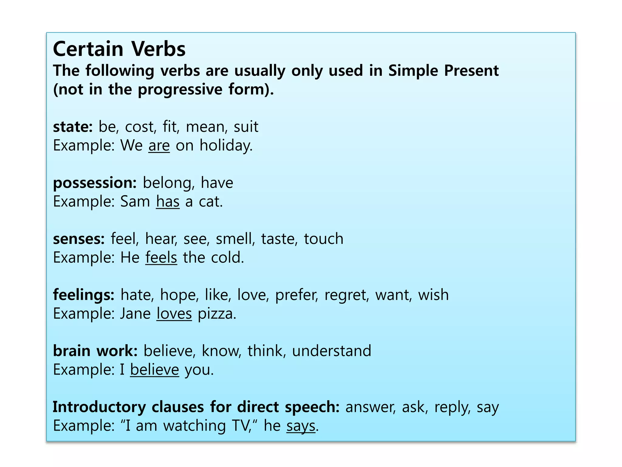 Progressive Example Statement Ppt simple present vs present progressive | PPTX