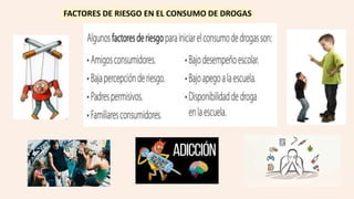 FACTORES DE RIESGO EN EL CONSUMO DE DROGAS
 