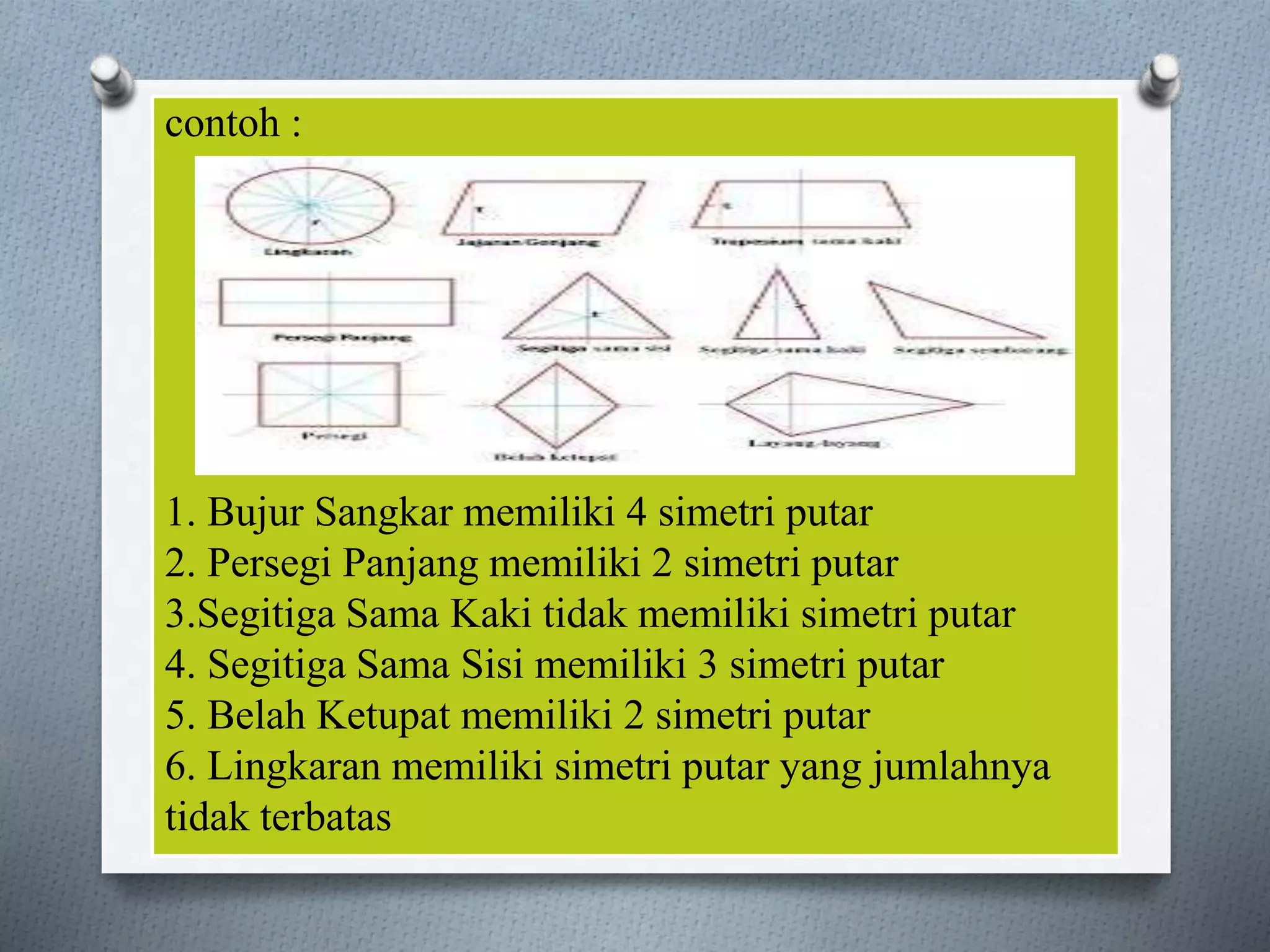 Ppt singkat simetri lipat dan simetri putar | PPTX
