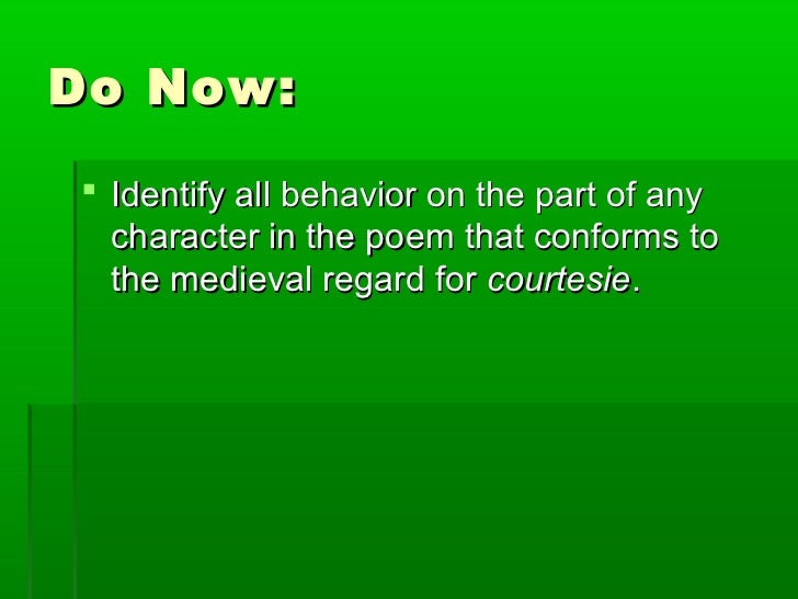Sir gawain and the green knight essay