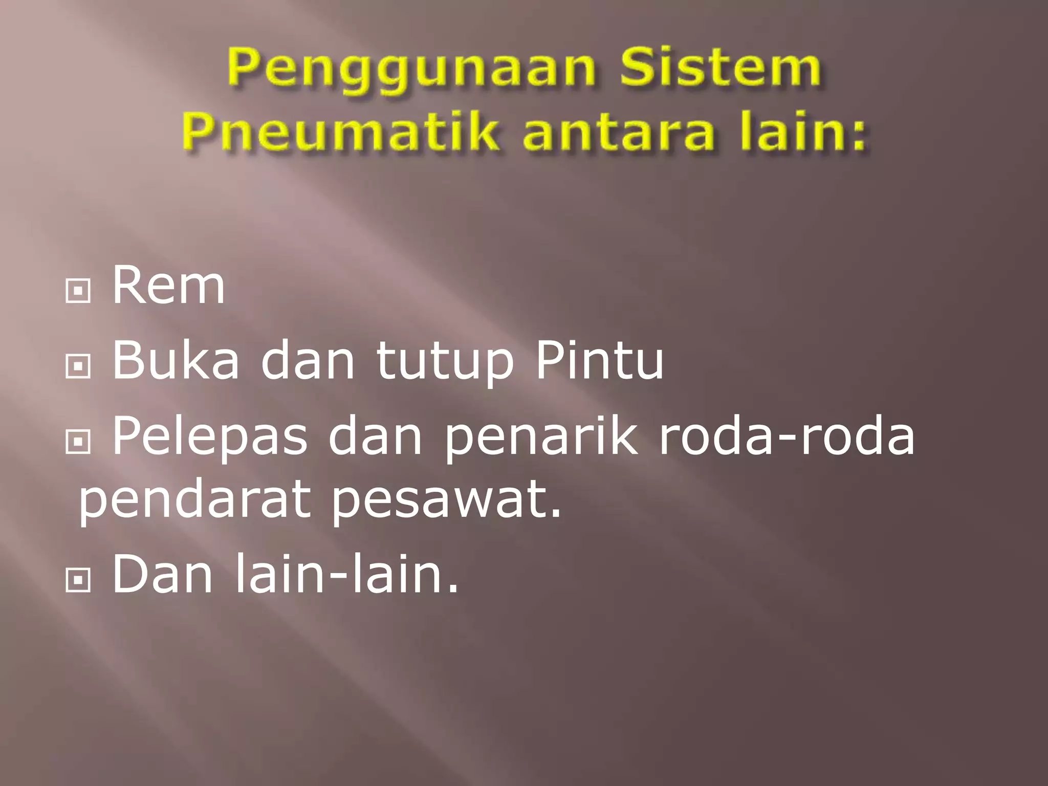 Ppt sistem hidrolik dan pneumatik