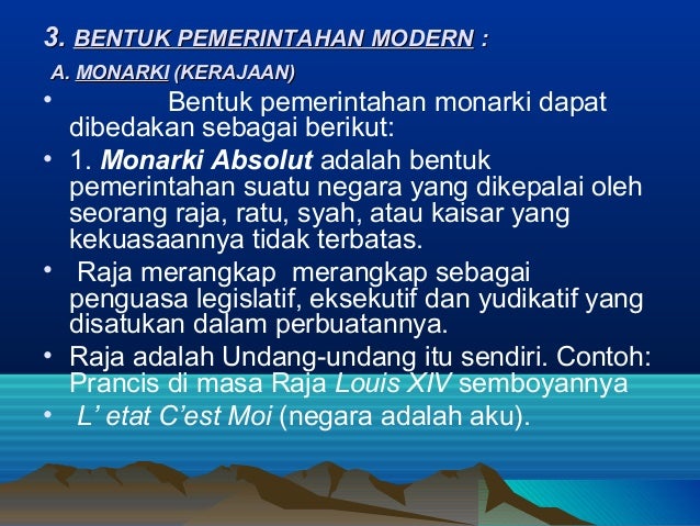 Sistem Pemerintahan