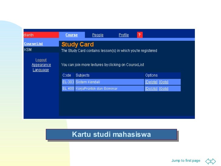 Sistem Pendidikan Jarak Jauh Melalui Internet