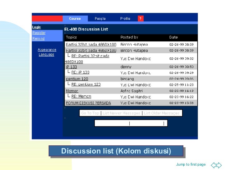 Sistem Pendidikan Jarak Jauh Melalui Internet