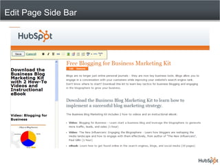 Edit Page Side Bar<br />