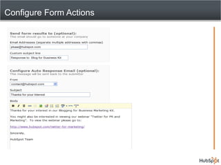 Configure Form Actions<br />