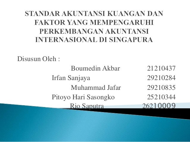 Ppt Softskill Akuntansi Internasional Singapura