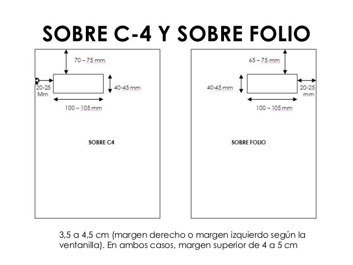 Remitente Y Destinatario En Un Sobre Tamaño Oficio El