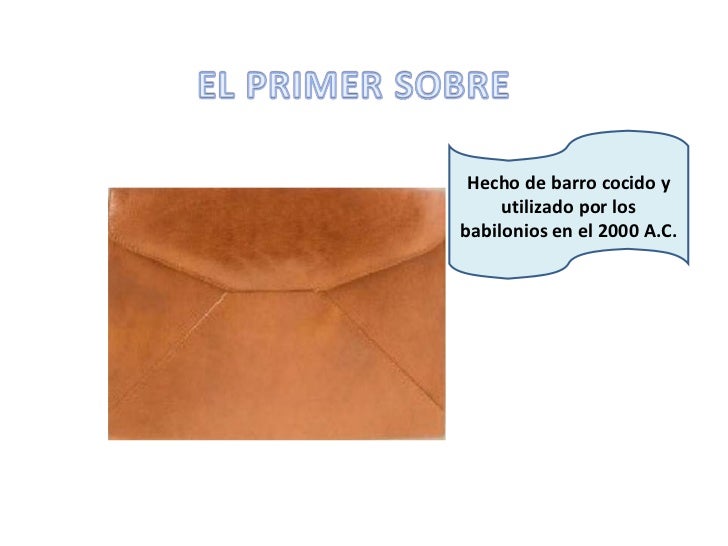 Los sobres y la correspondencia comercial