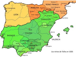 Los reinos de Taifas en 1030
 