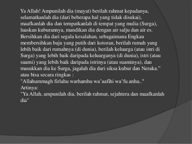 Perawatan Jenazah Menyolati Jenazah 1