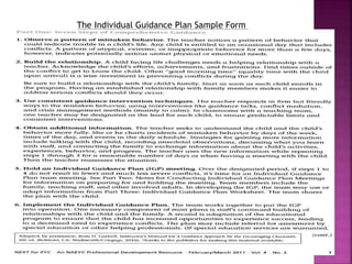 The Individual Guidance Plan Sample Form
 