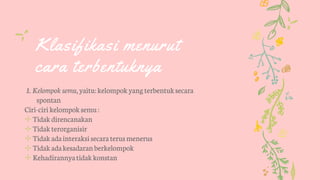 Ppt Sosiologi Klasifikasi Kelompok Sosial