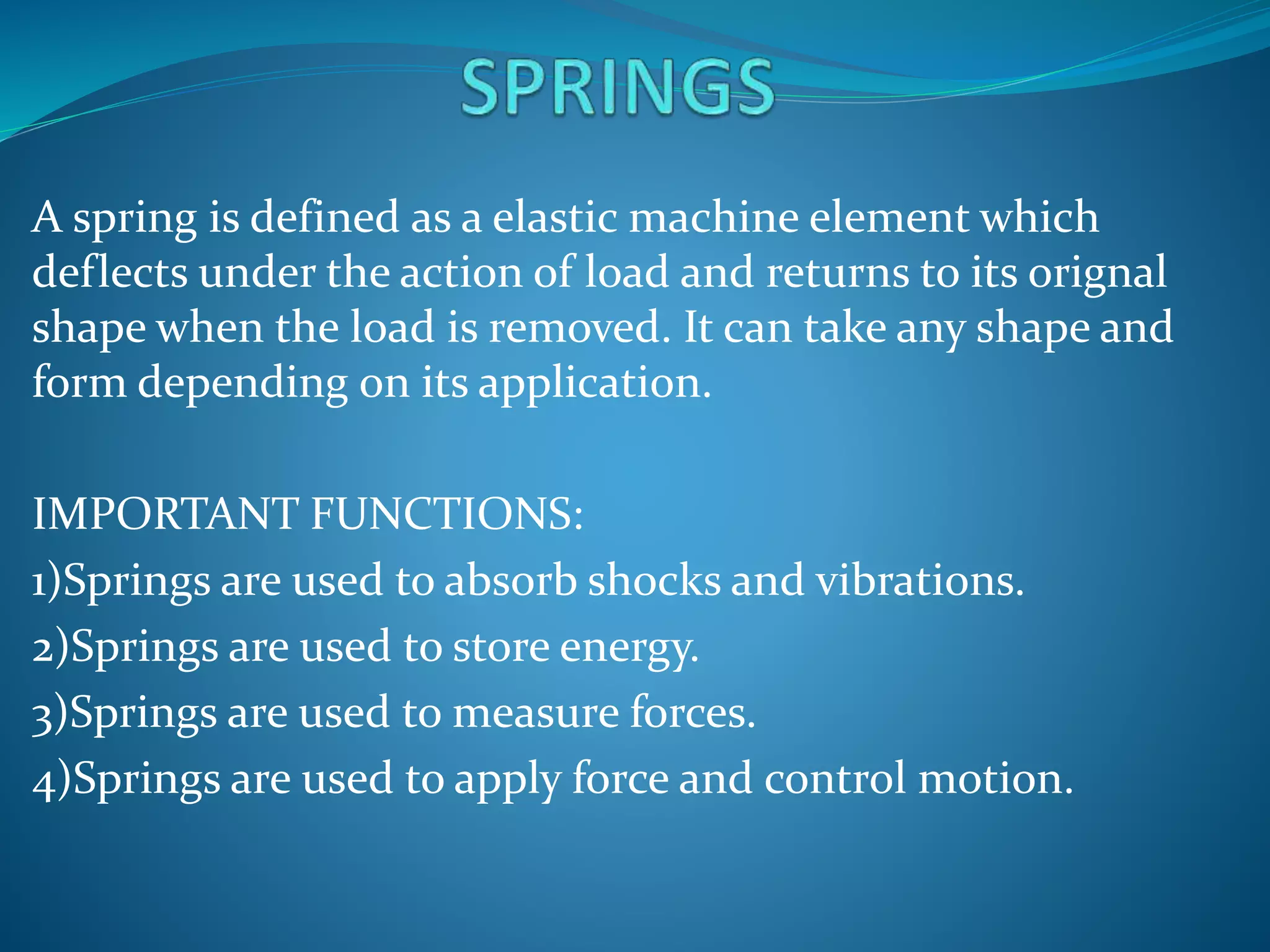 Ppt springs | PPTX