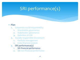 Sri Example Socially Responsible Investment (SRI) | PDF