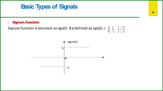 Sign Function Examples signals and systems basics and types with examples | PDF