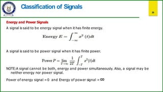 Energy Signal Example signals and systems basics and types with examples | PDF