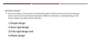 steel structure and types of design methods | PPTX