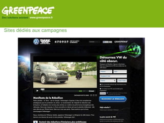 Sites dédiés aux campagnes 