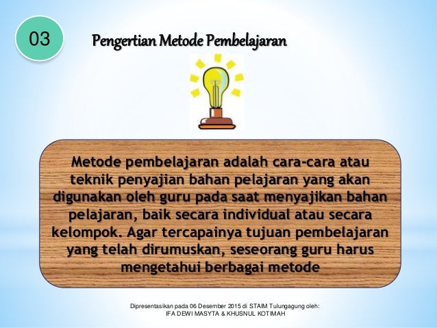 Ppt strategi pembelajaran