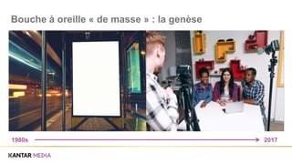 1980s 2017
Bouche à oreille « de masse » : la genèse
 