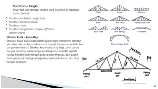 Tipe Rok Rangka ppt struktur rangka baja semestmer v 2026 | PPTX