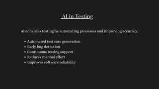 Artifical intelligence in software development | PDF