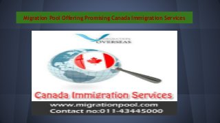 Migration Pool Offering Promising Canada Immigration Services
 