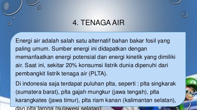 Sumber Energi Fisika Unnes 19 4 Tenaga Air Gambar