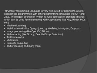 ppt summer training ug.pptx | Operating Systems | Computer Software and ...