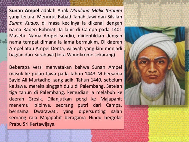 Biodata Sunan Ampel - belajarsoallinks